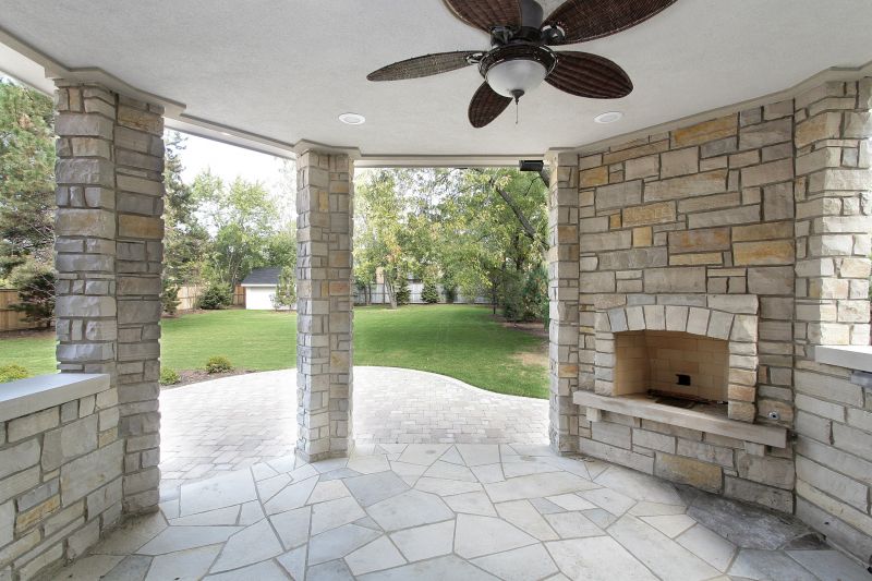 Patio Fireplace Installation