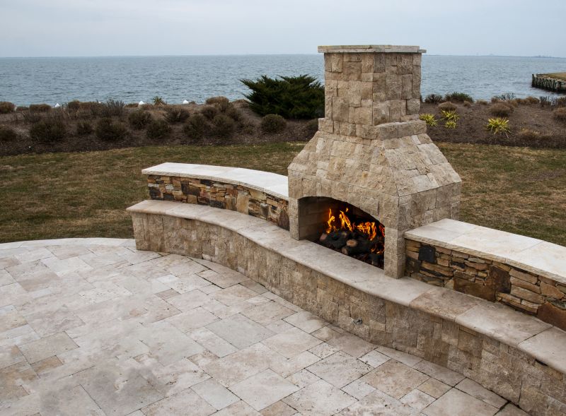 Patio Fireplace Installation